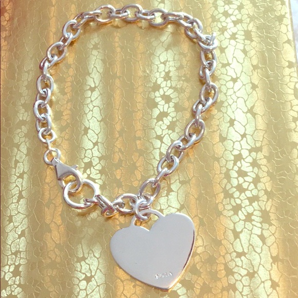 Sterling Silver 925 Heart Charm Bracelet Final MD - Picture 2 of 3